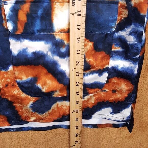 NICHOLAS DALEY Mens Shirt Medium Blue Button Up Utility SUMINIGASHI ALOHA $695 - Picture 10 of 11